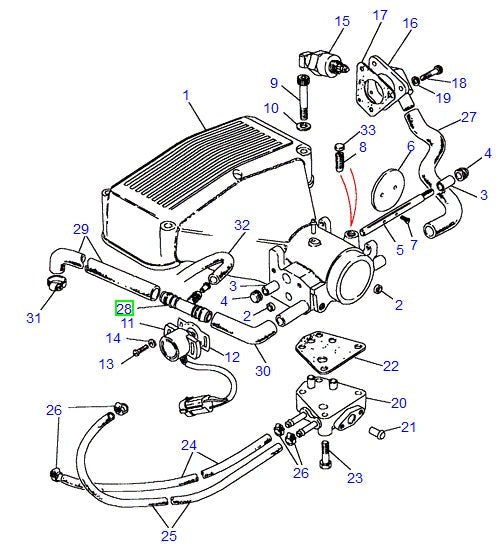 Reniflard de carter en T, essence V8 L/R EFI - ALLMAKES