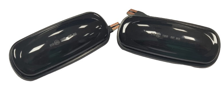 Pair 2 Dynamic Amber Led Side Indicators - Smoked Glass - AG PARTS