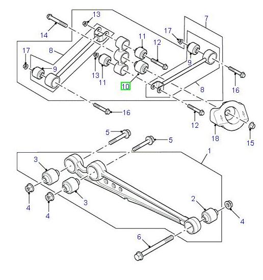 Roulement à rouleaux - Suspension arrière - ORIGINAL LAND ROVER