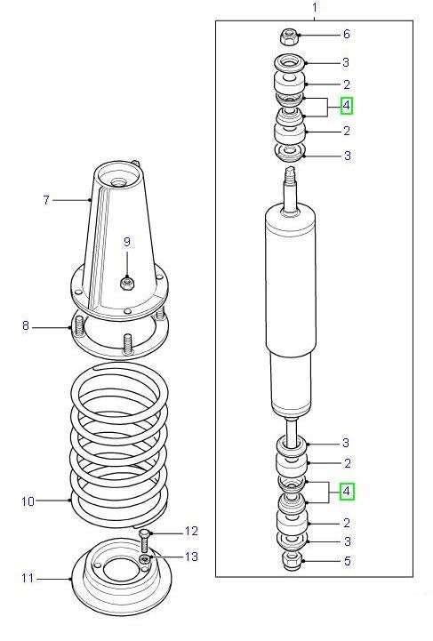 Washer for Shock Absorber - AG PARTS