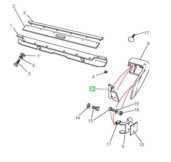Bumper bracket mounting lh - ALLMAKES