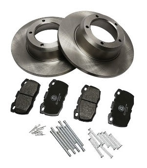 Kit de disques ventilés et de plaquettes de frein avant - ALLMAKES