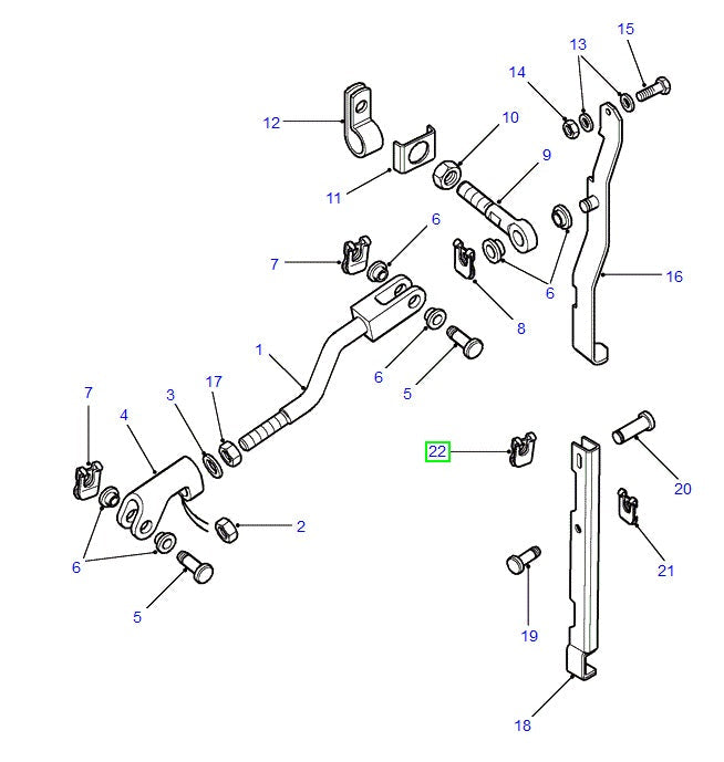 Clip - LT77 - GENUINE LAND ROVER