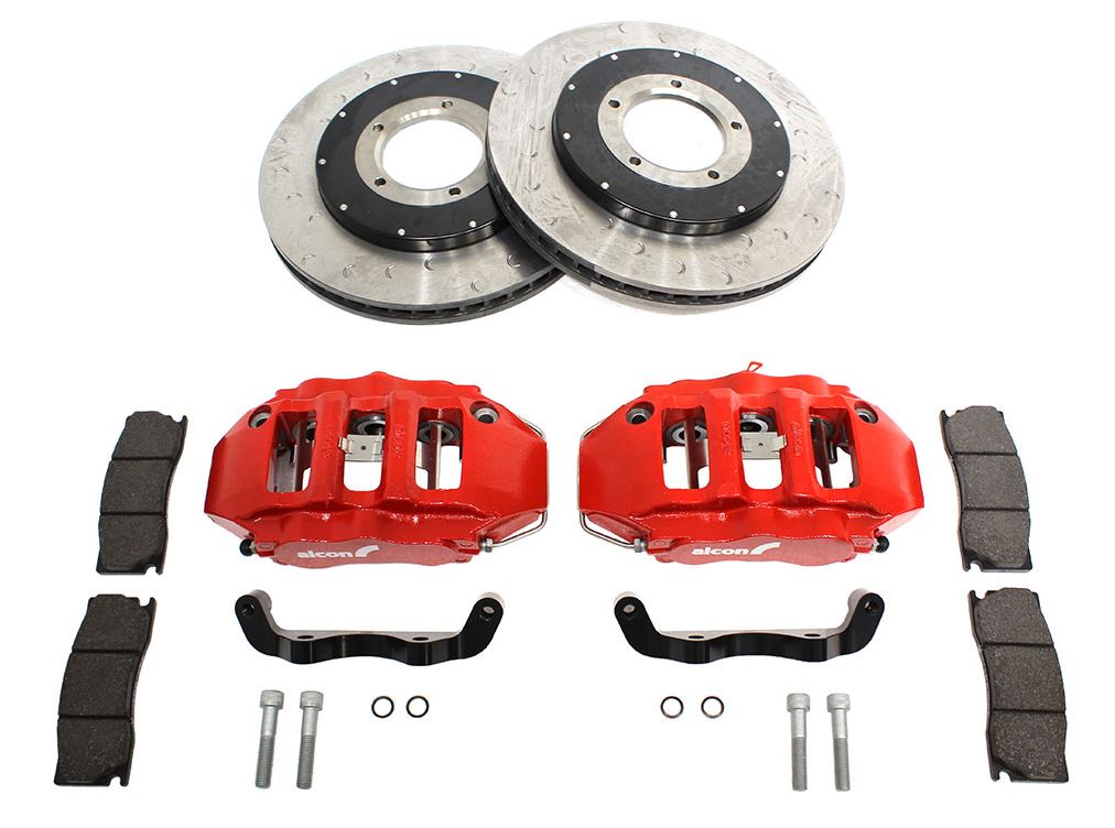 Kit de Frenos Delantero - de 6 Pistones - Pinza Roja - ALCON