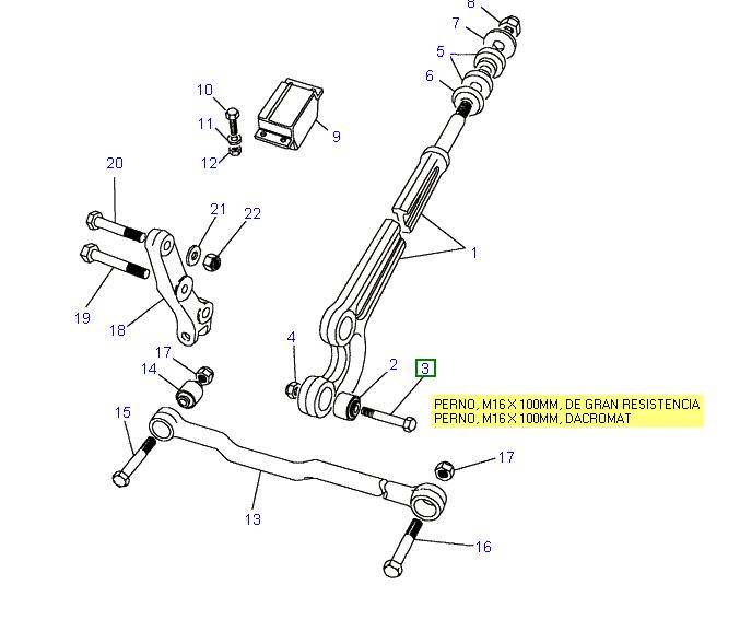 Tornillo M16 X 100 - ALLMAKES