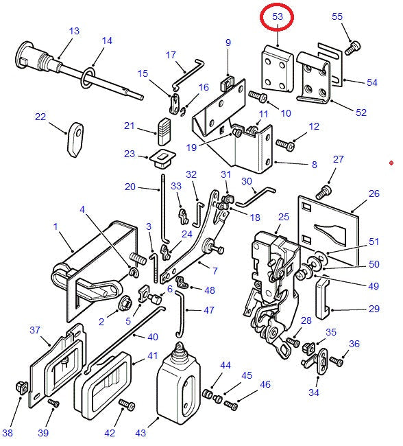 Land Rover Dovetail male-rear door - ALLMAKES