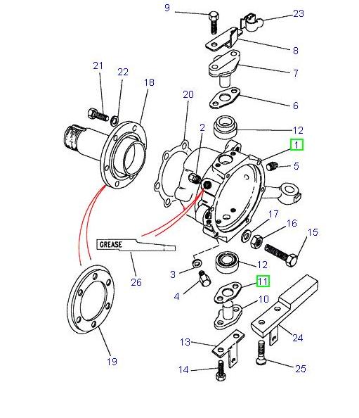 Applique - Anneau inférieur - Goupille - Essieu avant - ALLMAKES