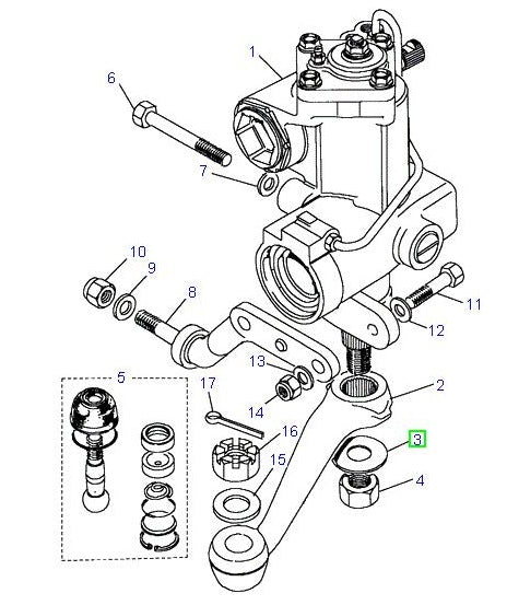 Arandela Fijación - Brazo - Caja Dirección - AG PARTS