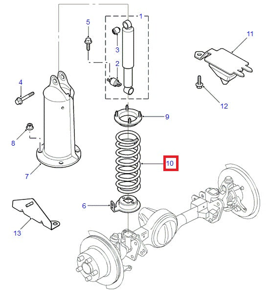 Front Spring-Coil Yellow / Purple - ALLMAKES