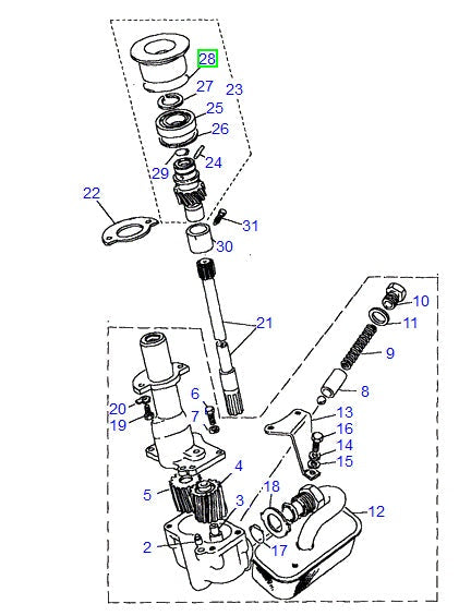 O Ring Oil Pump - BEARMACH